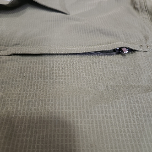 The North Face Short Sleeve Button Down Shirt Olive Green Men's Large - Picture 8 of 14